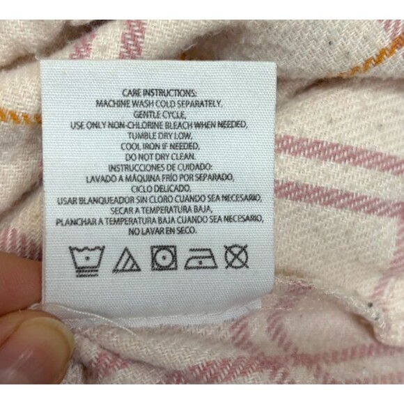 HFX Shacket Womens XXL Pink Plaid Oversized Snap Up Boxy Outdoor Casual Work - Picture 7 of 9